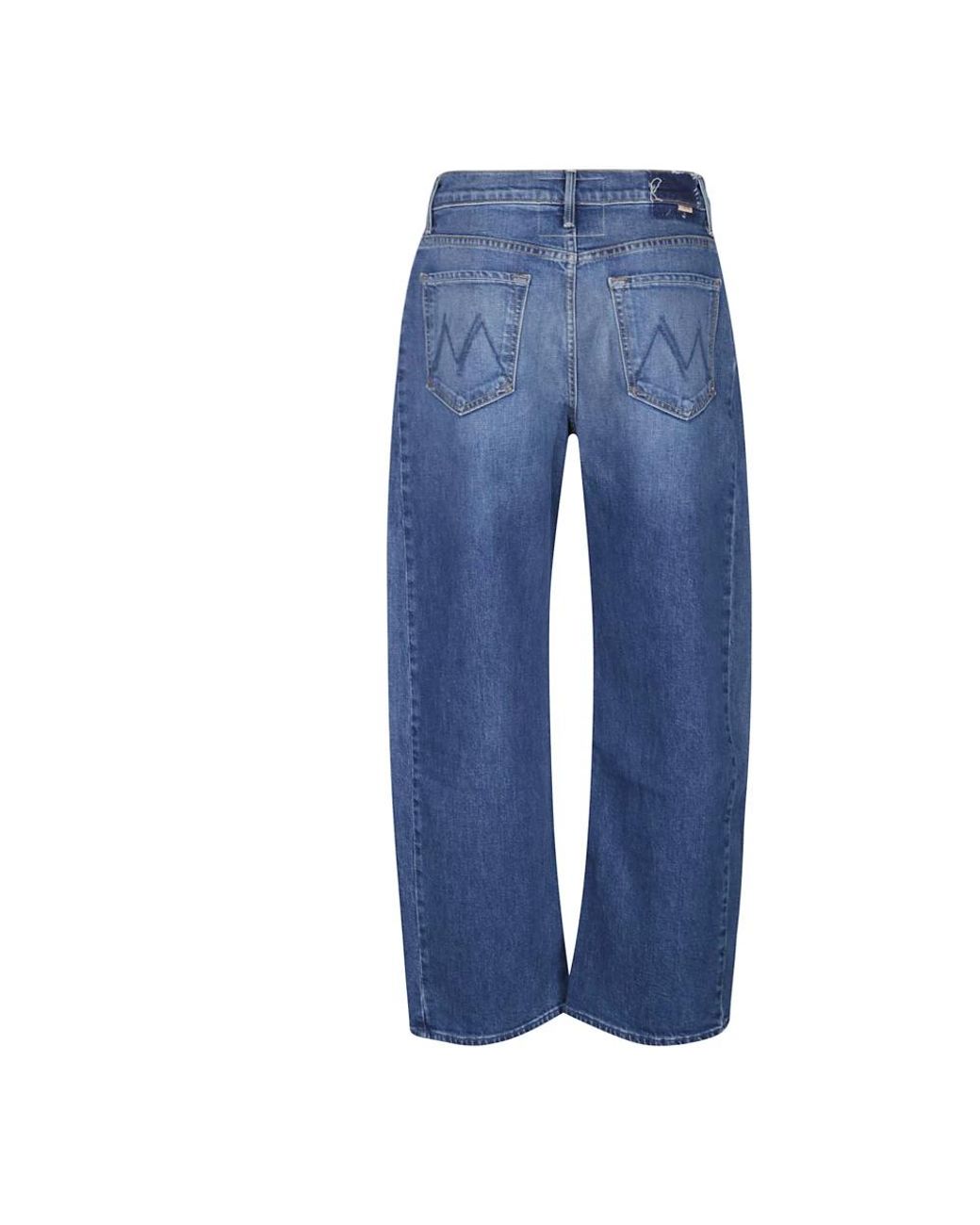 Mother Blue Straight Jeans