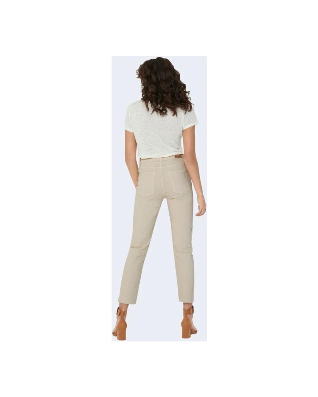 ONLY Natural Cropped Jeans