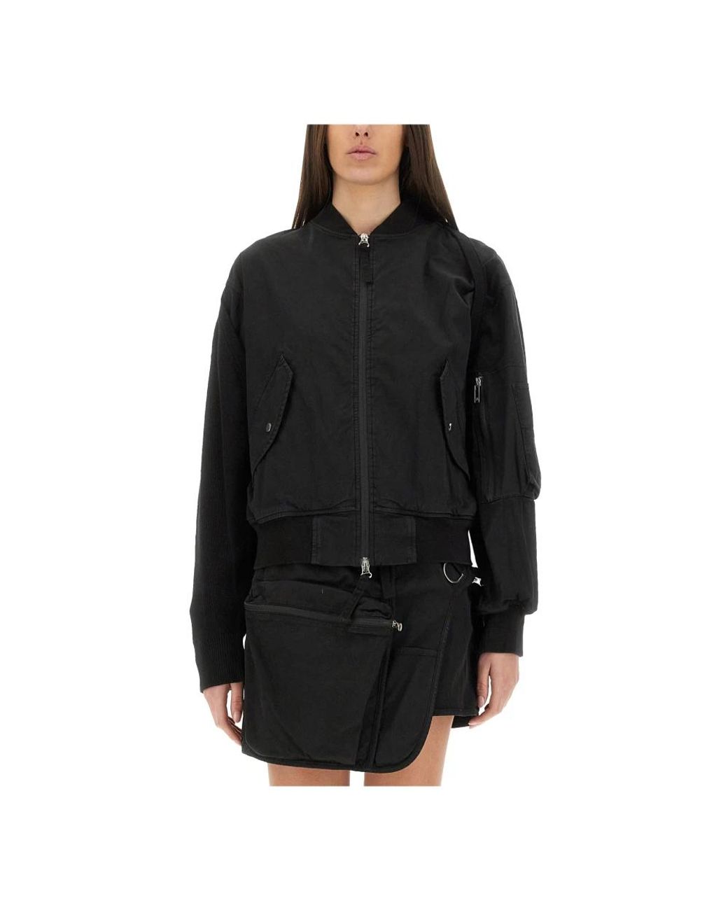 Helmut Lang Black Bomber Jackets