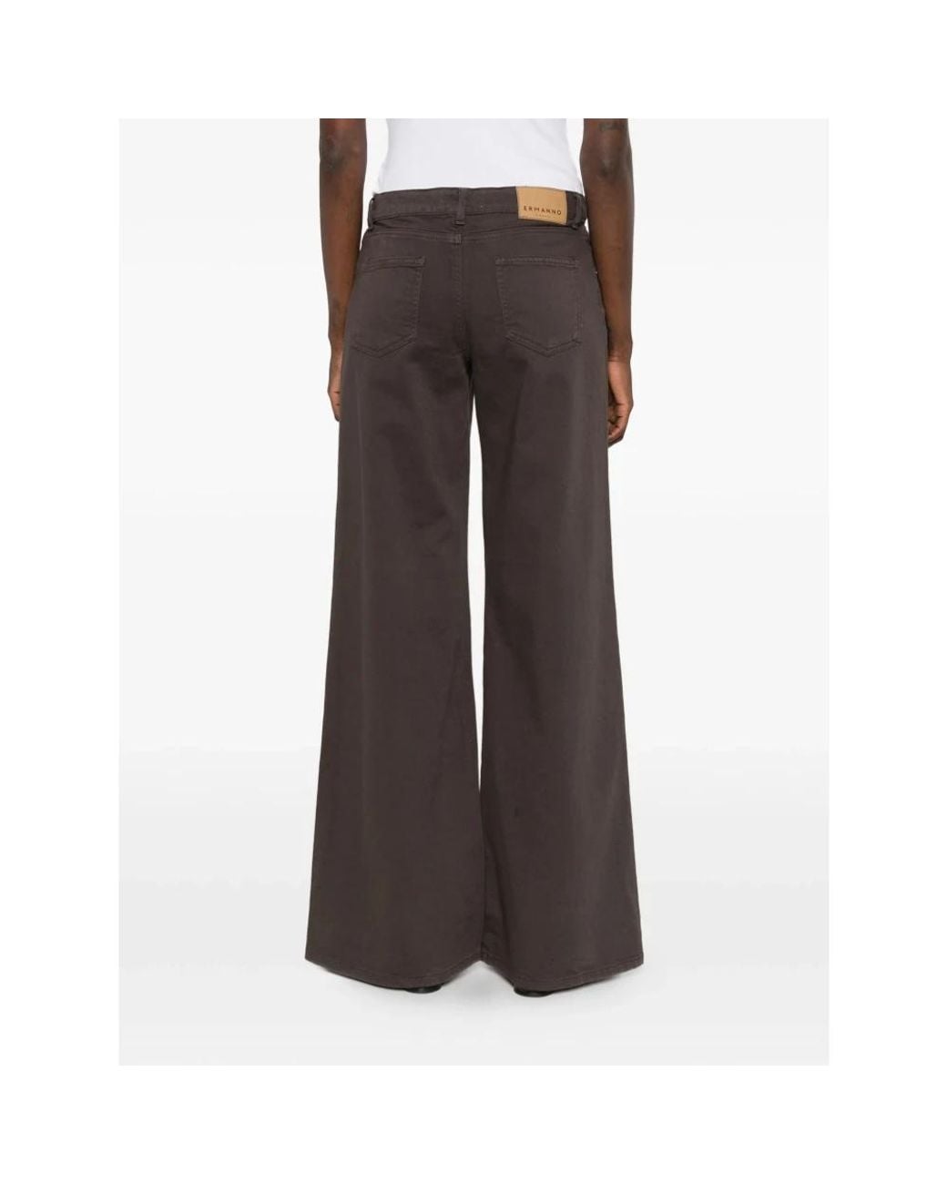 Ermanno Scervino Gray Wide Jeans