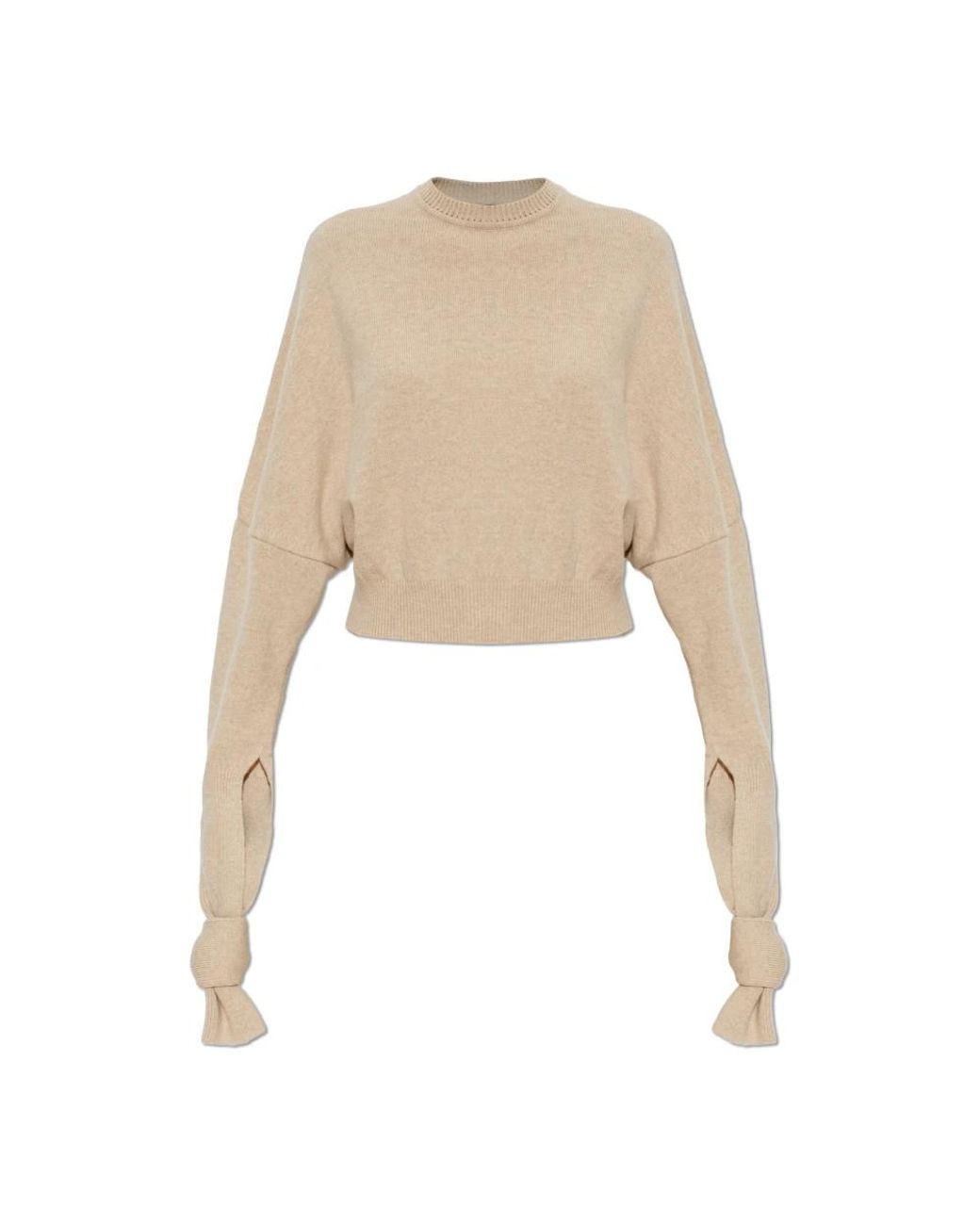 Jacquemus Natural Round-Neck Knitwear