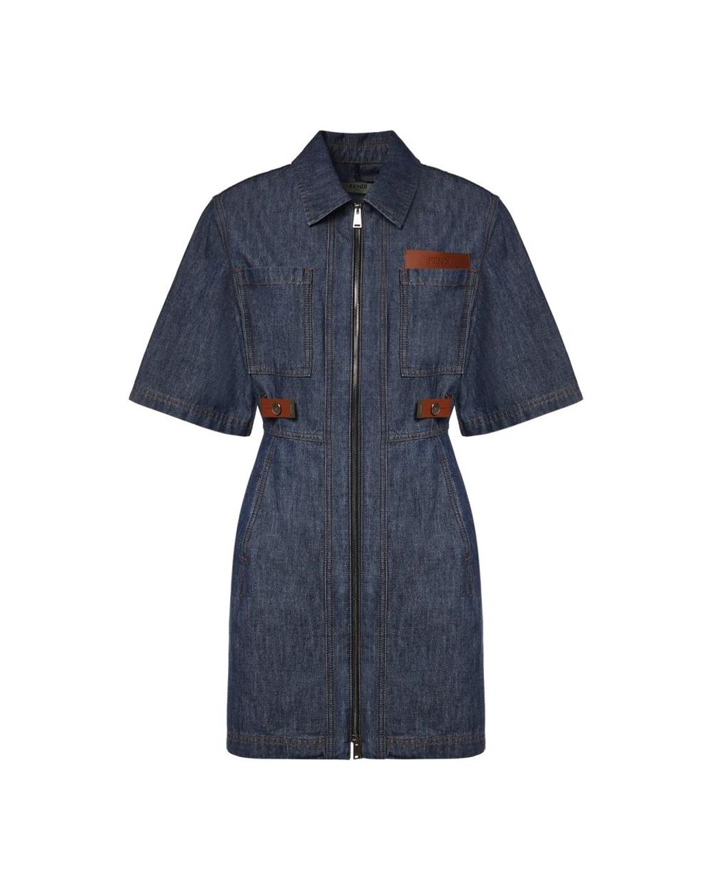 Fendi Blue Short Dresses