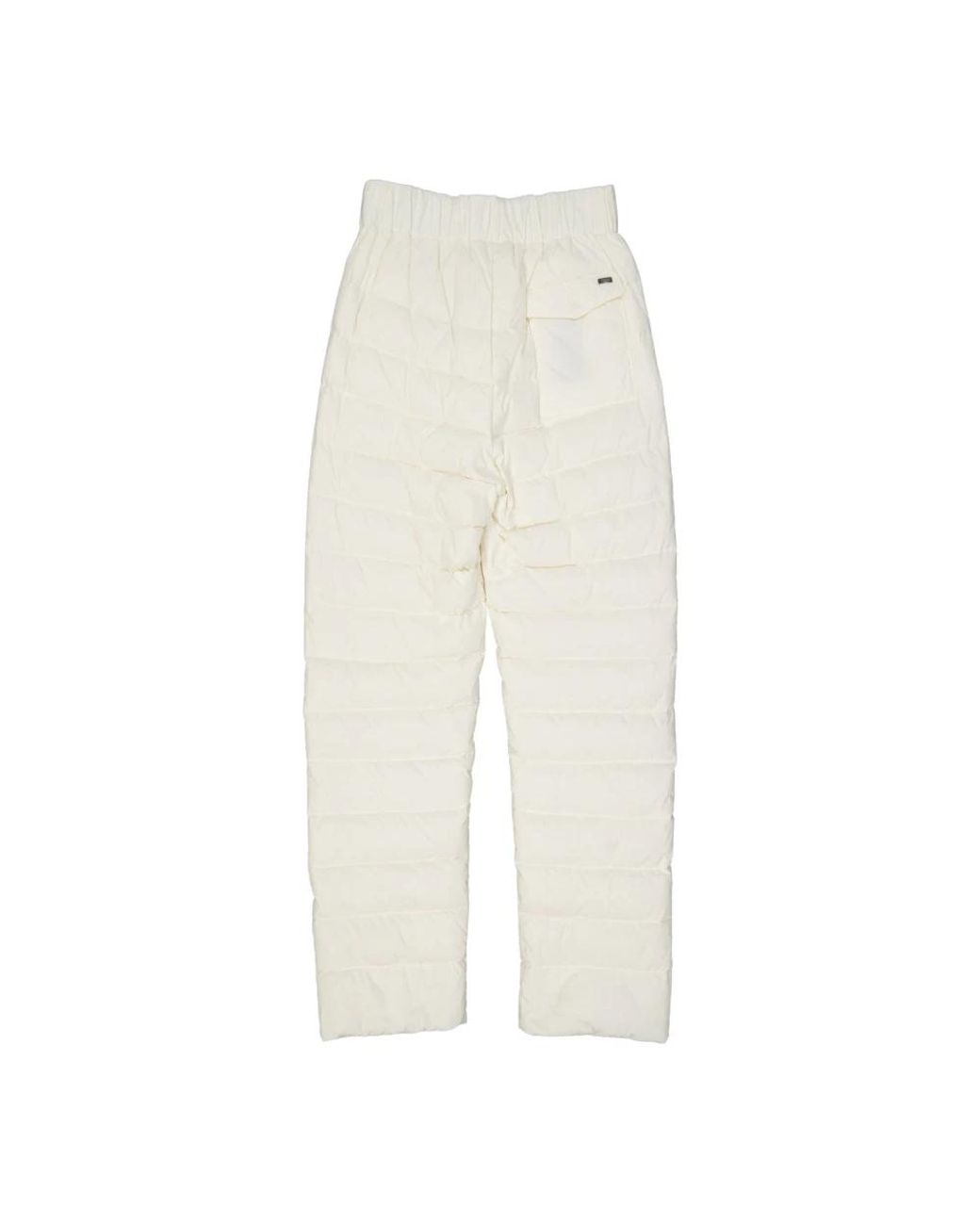 Herno White Wide Trousers for men