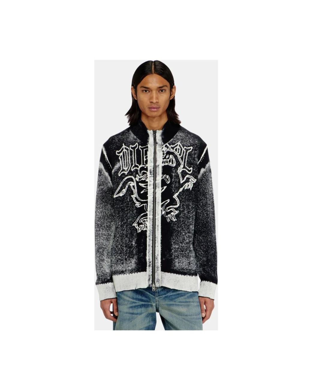 Cardigans di DIESEL in Black da Uomo