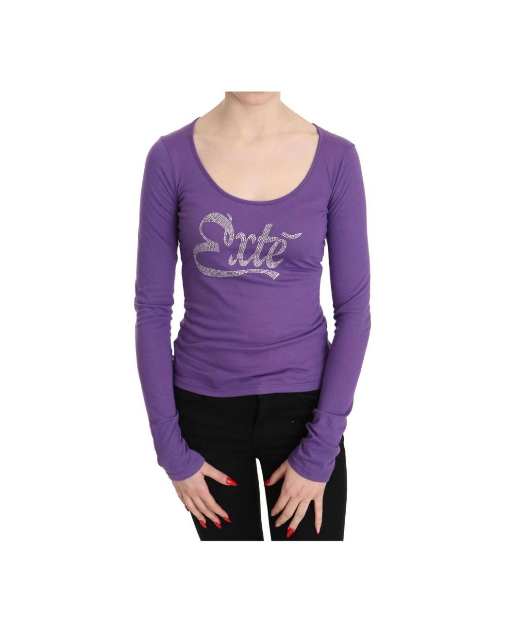 Exte Purple Long Sleeve T-Shirts