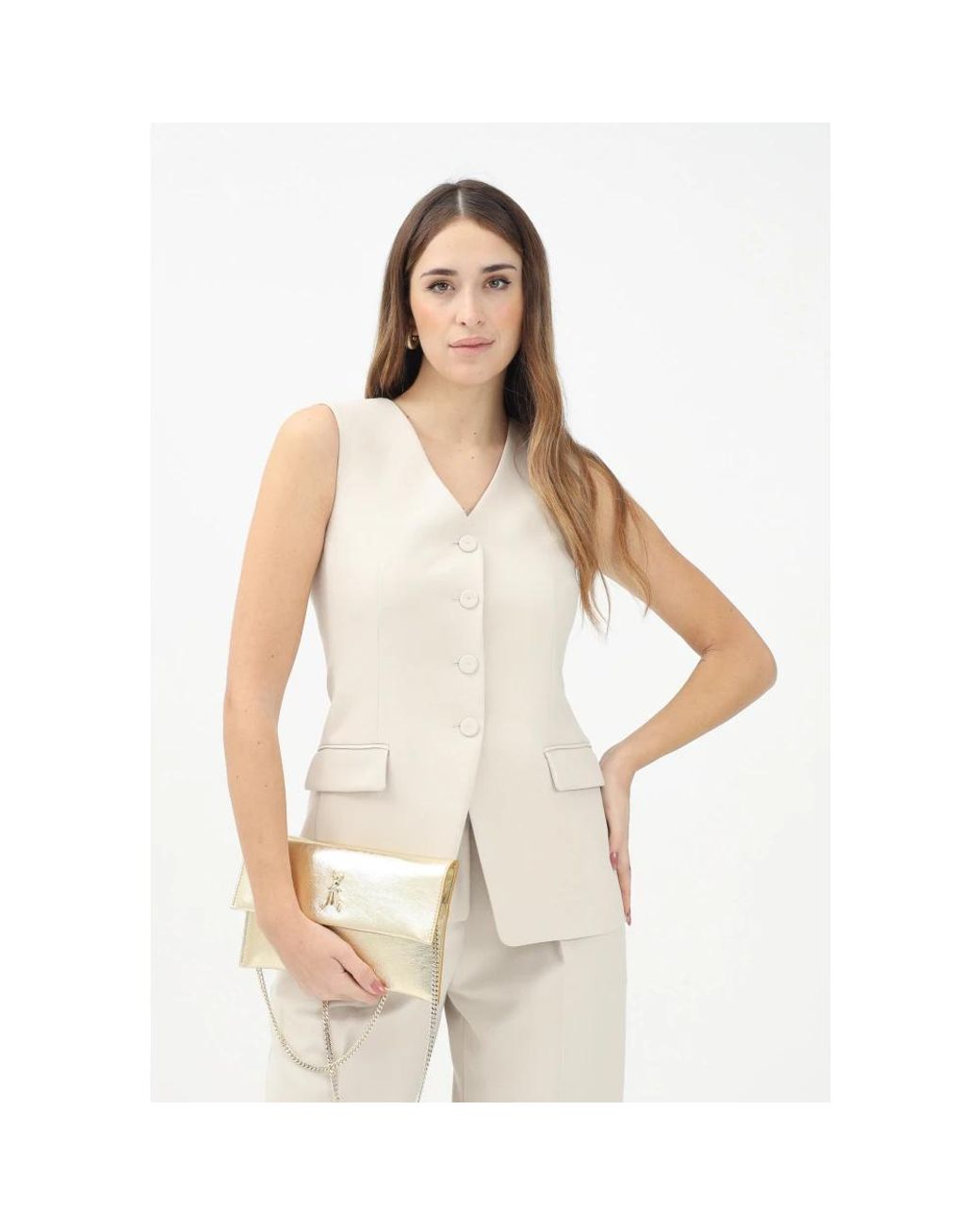 Patrizia Pepe Natural Vests