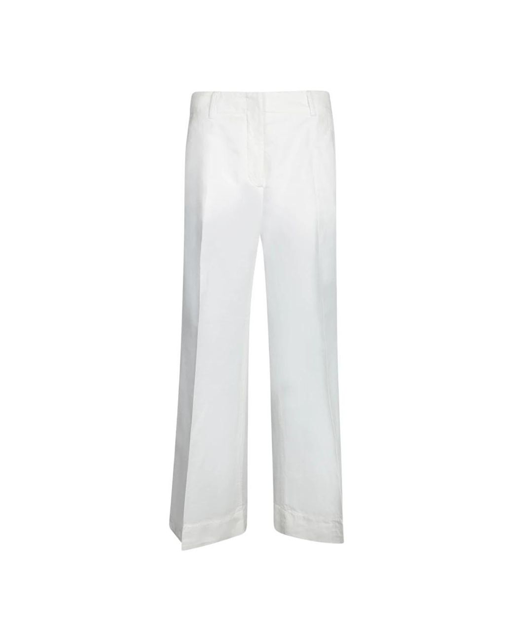 Incotex White Wide Trousers
