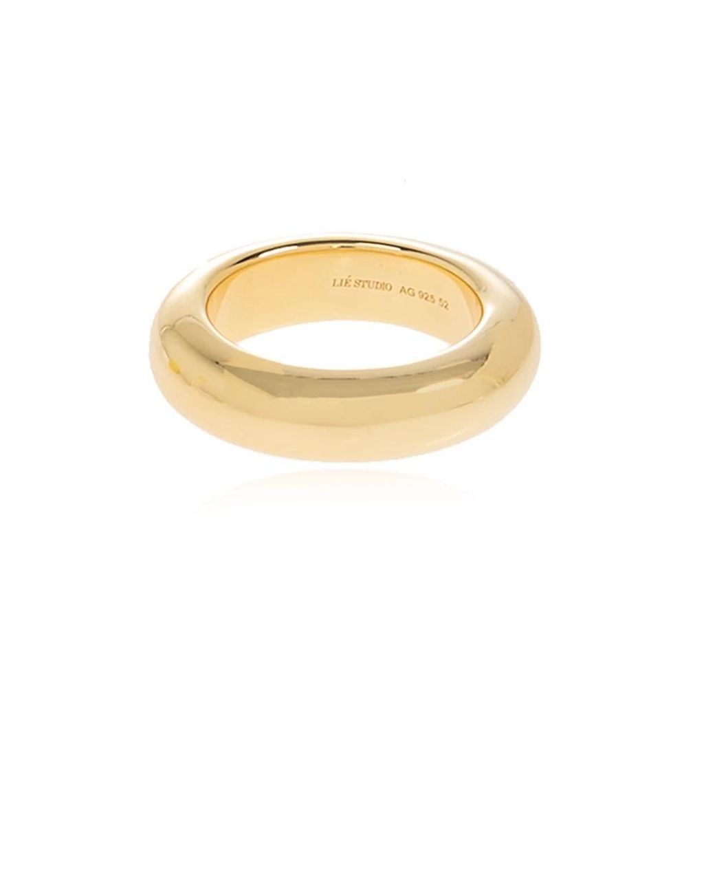 LIE STUDIO Accessoires ,Geel ,The Evie Ring in het Metallic
