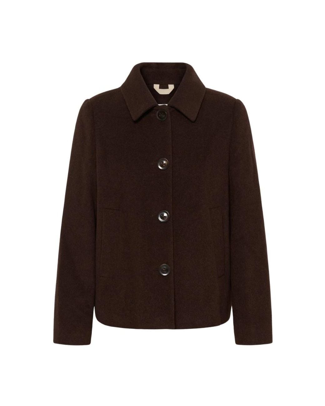 Part Two Brown Single-Breasted Coats