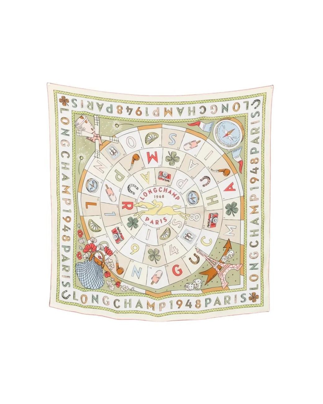 Longchamp Metallic Silk Scarves