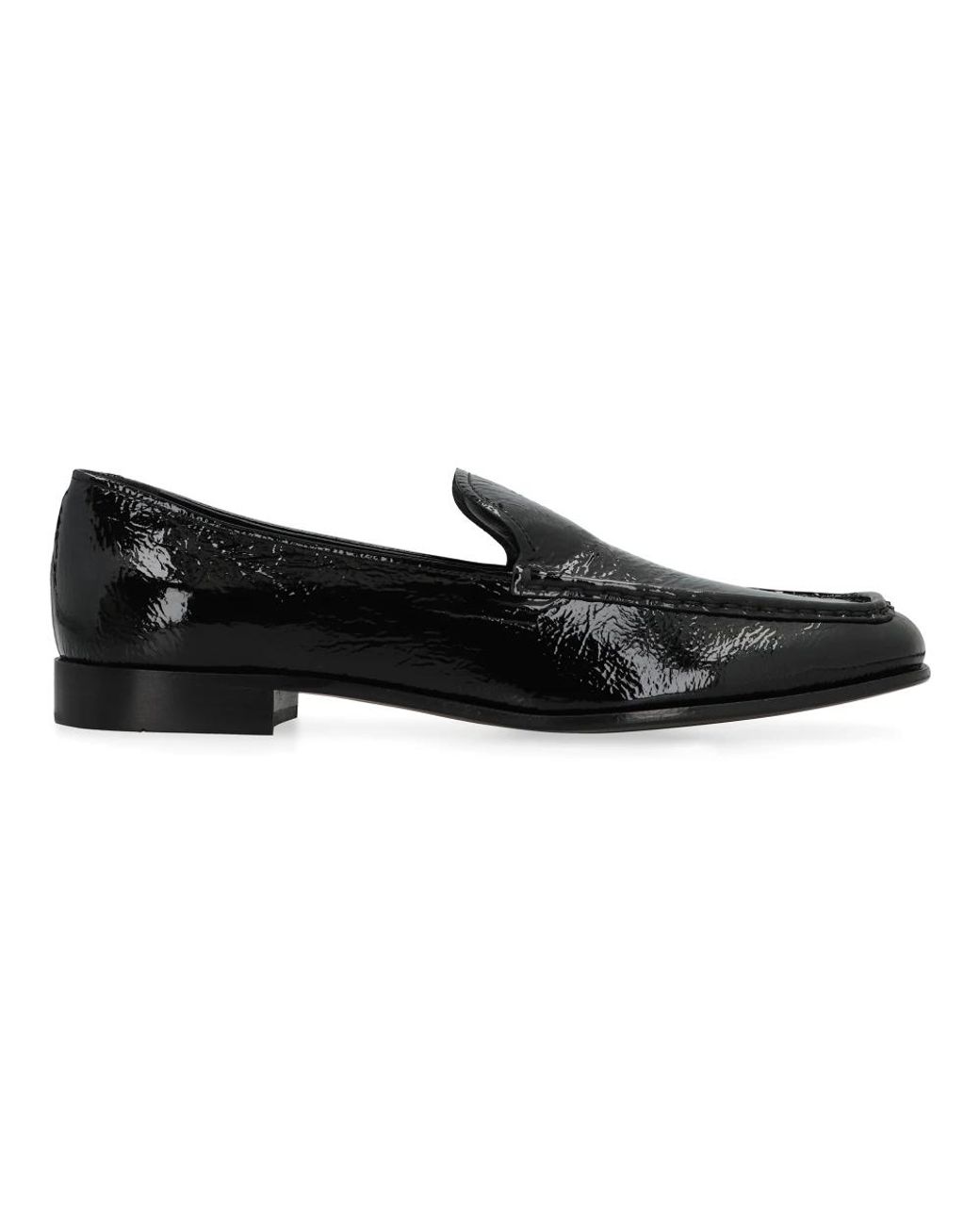 Prada Black Lammleder Loafer Schuh