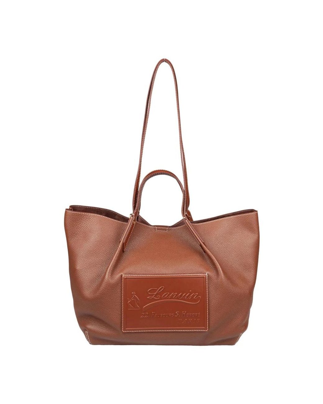 Lanvin Brown Shopping Bags