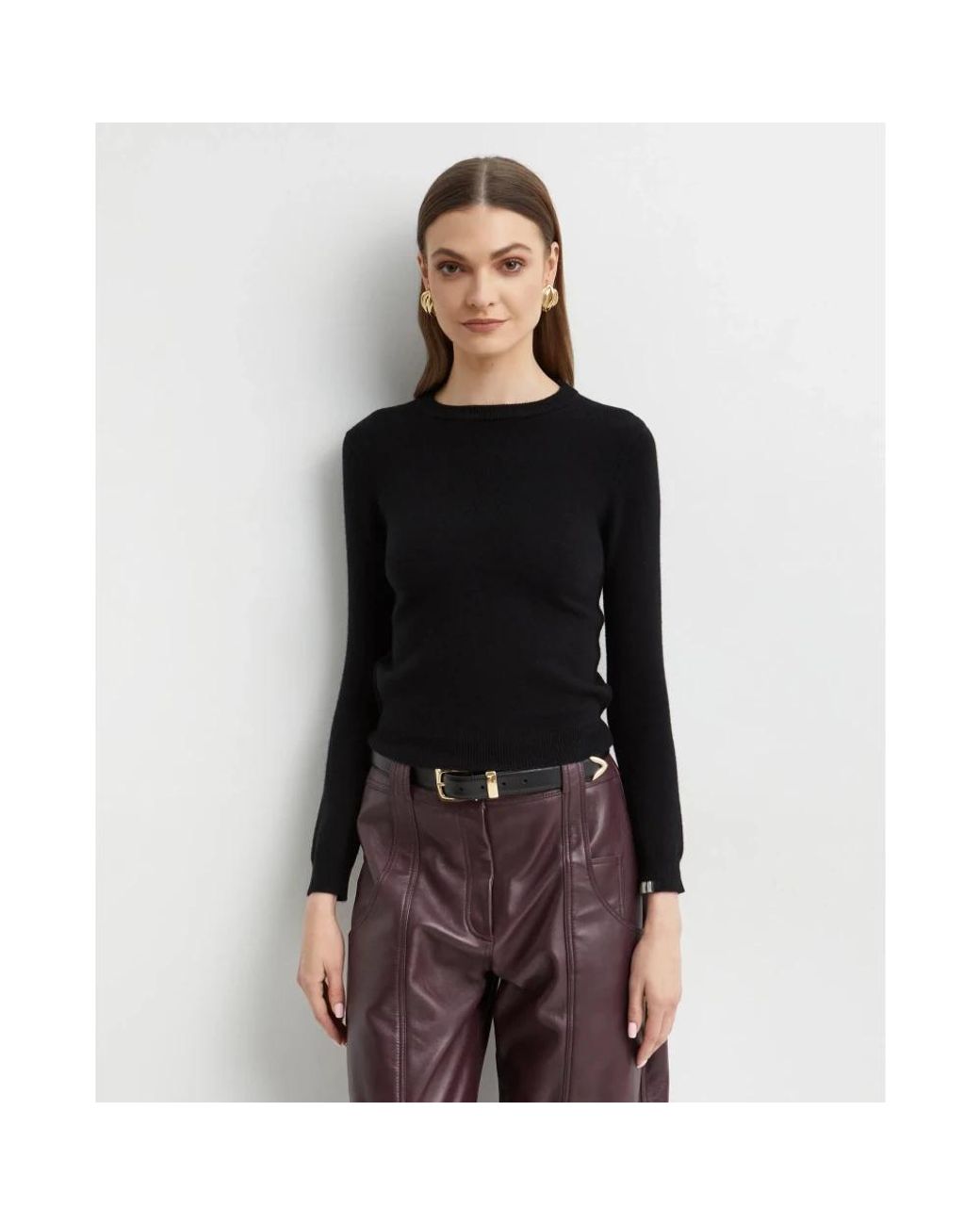 Extreme Cashmere Black Round-Neck Knitwear