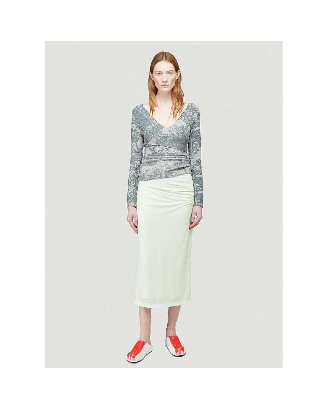 Eckhaus Latta Blue Long Sleeve Tops