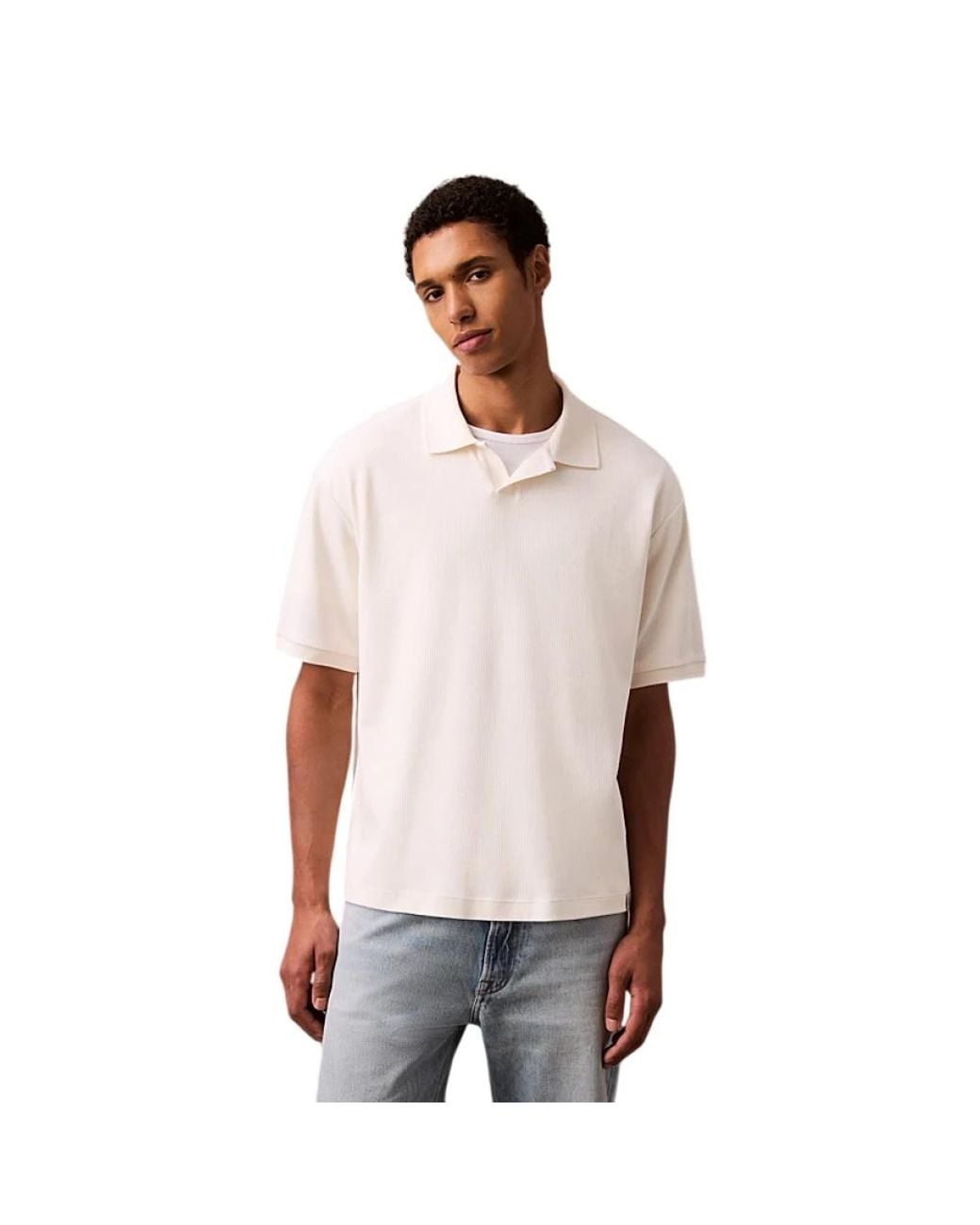 Calvin Klein White Polo Shirts for men