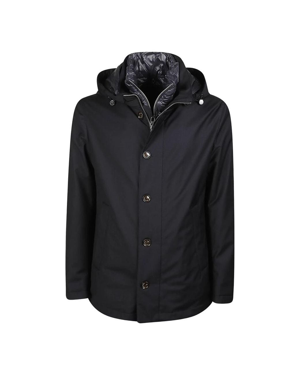 Montecore Jassen ,Blauw ,Donsjack in het Black voor heren