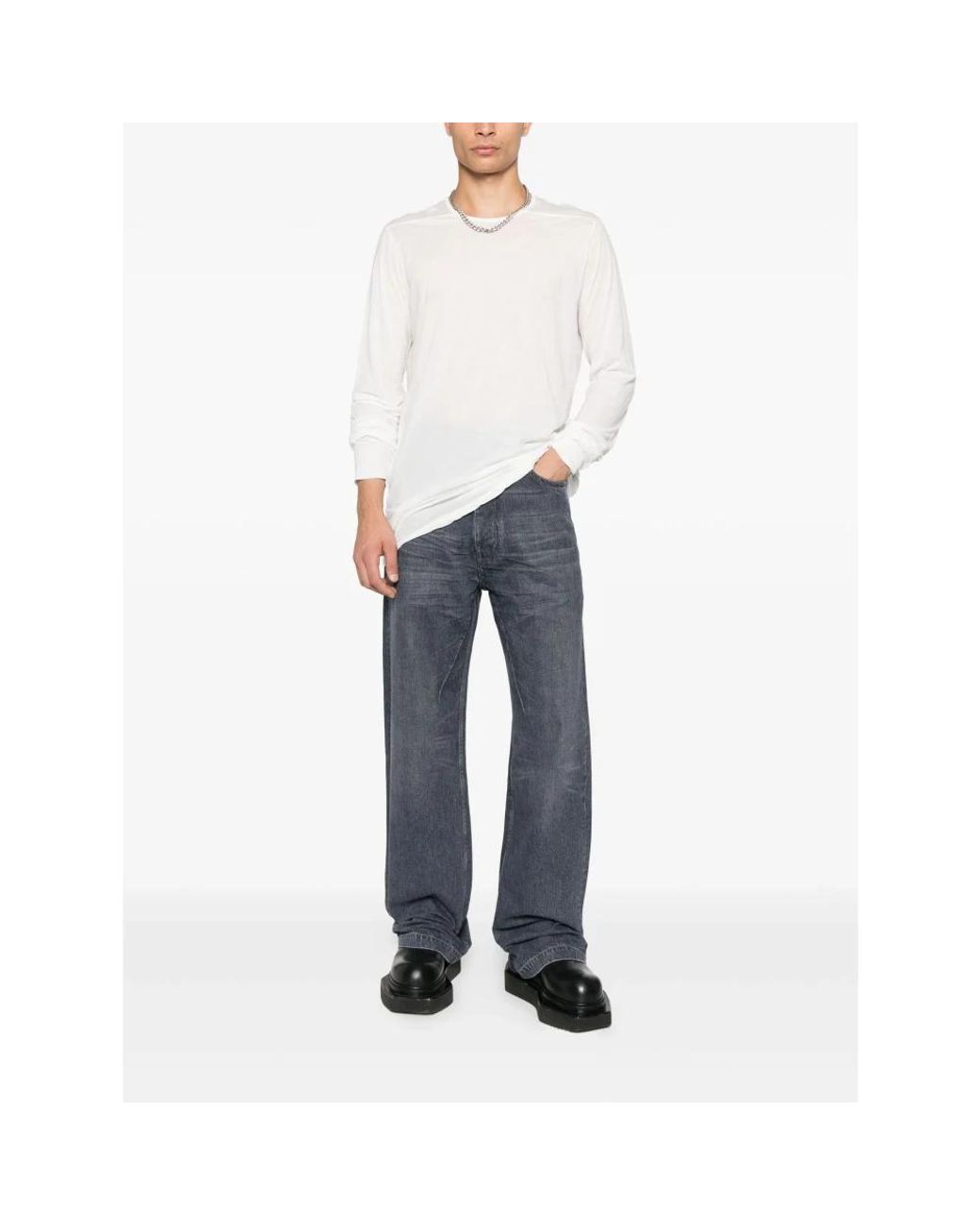 Rick Owens Blue Straight Fit Jeans for men