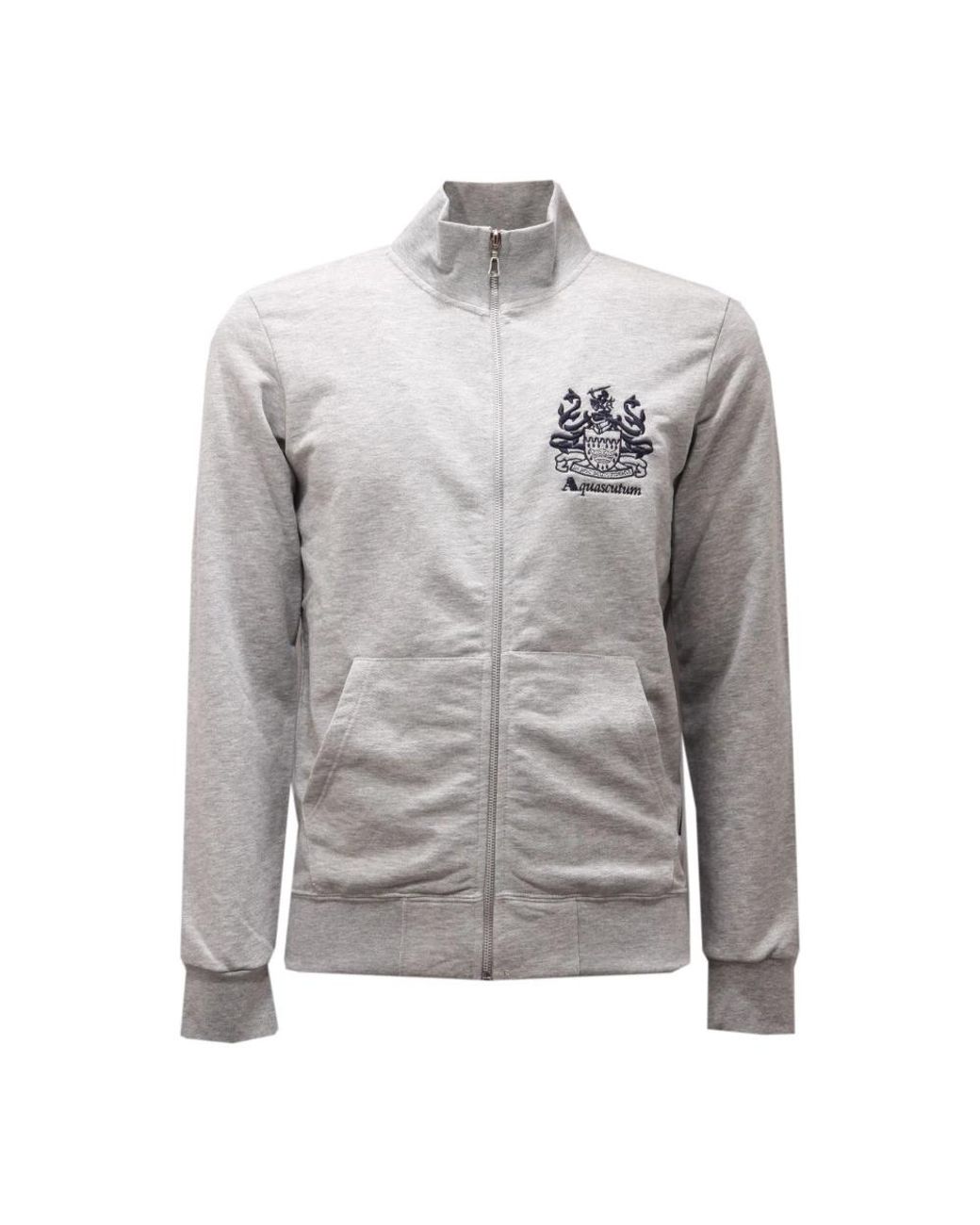 Aquascutum Gray Zip-Throughs for men
