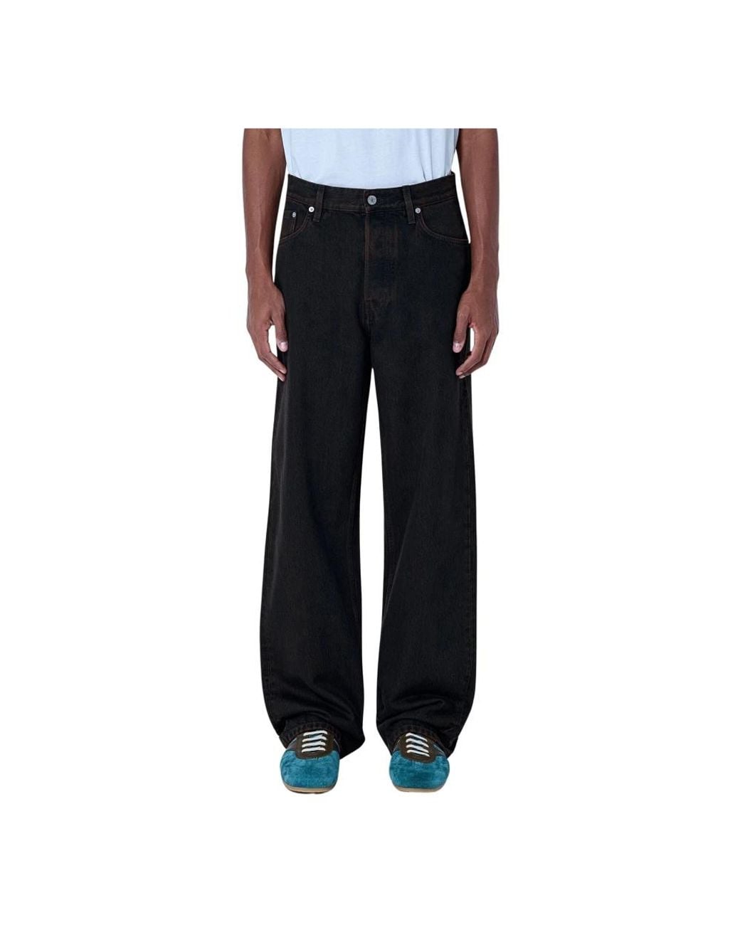 Dries Van Noten Black Wide Jeans for men