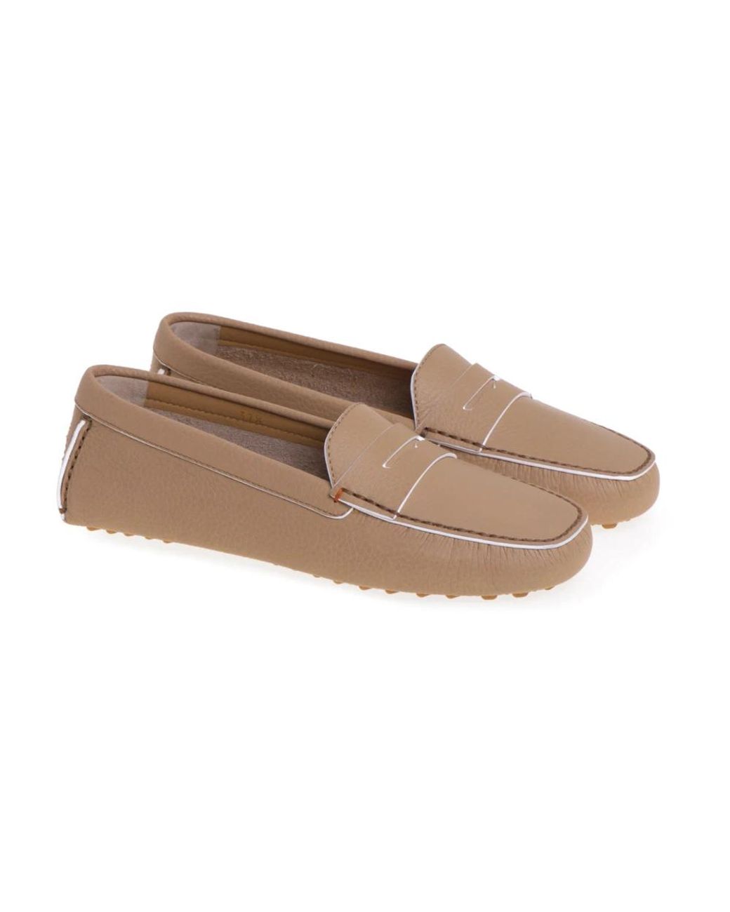 Santoni Natural Loafers