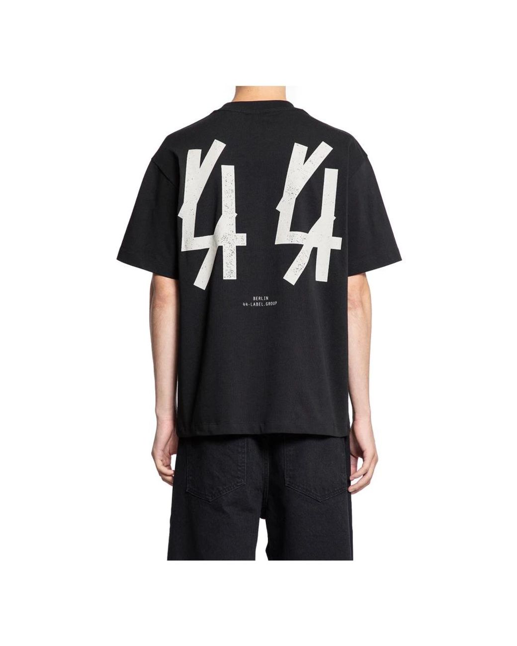44 Label Group Black T-Shirts for men