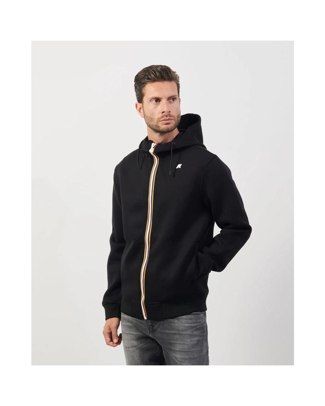 Zip-Throughs K-Way de hombre de color Black