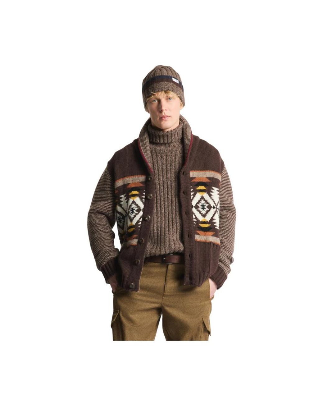 Cardigans Fay de hombre de color Brown