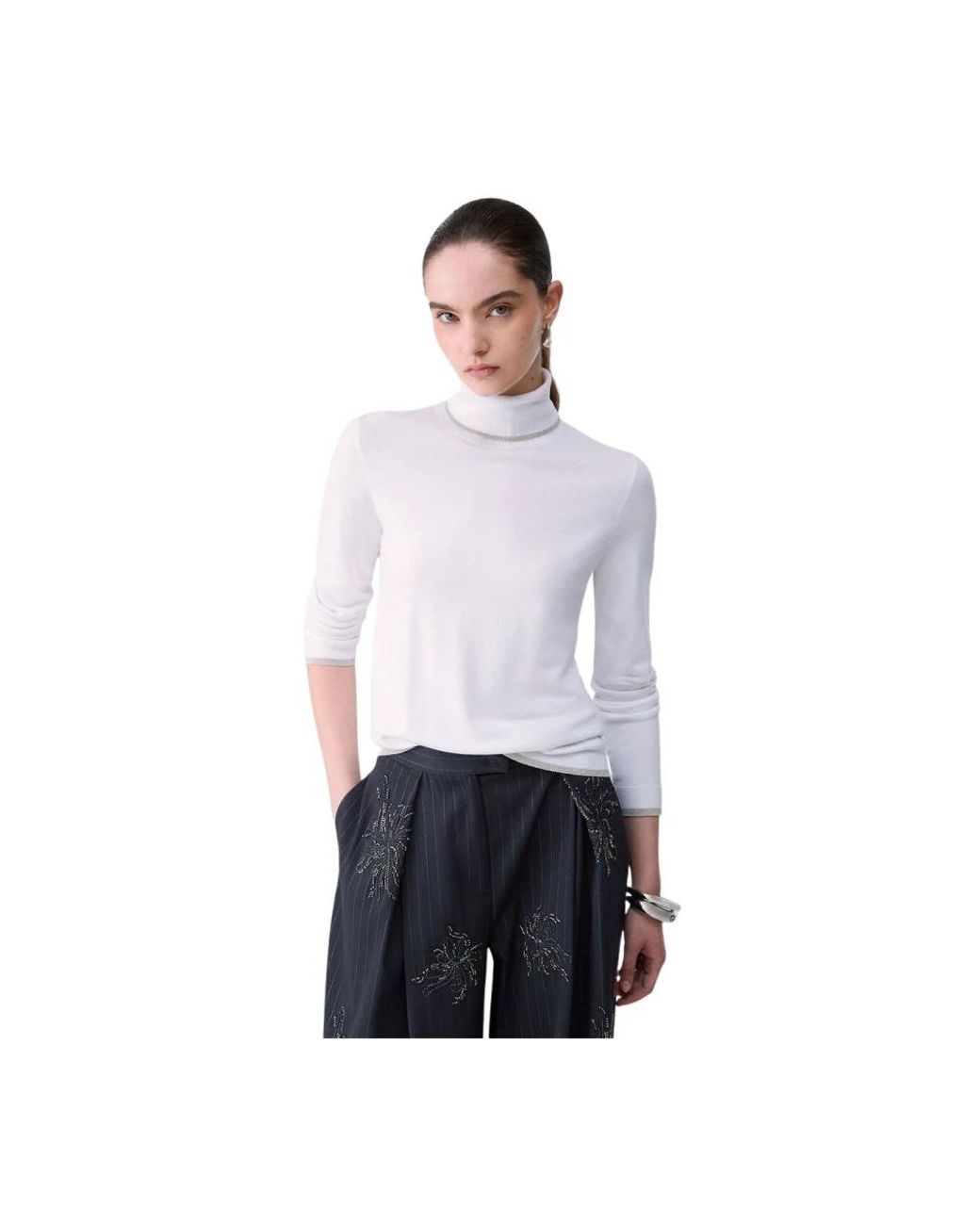 Liu Jo White Turtlenecks