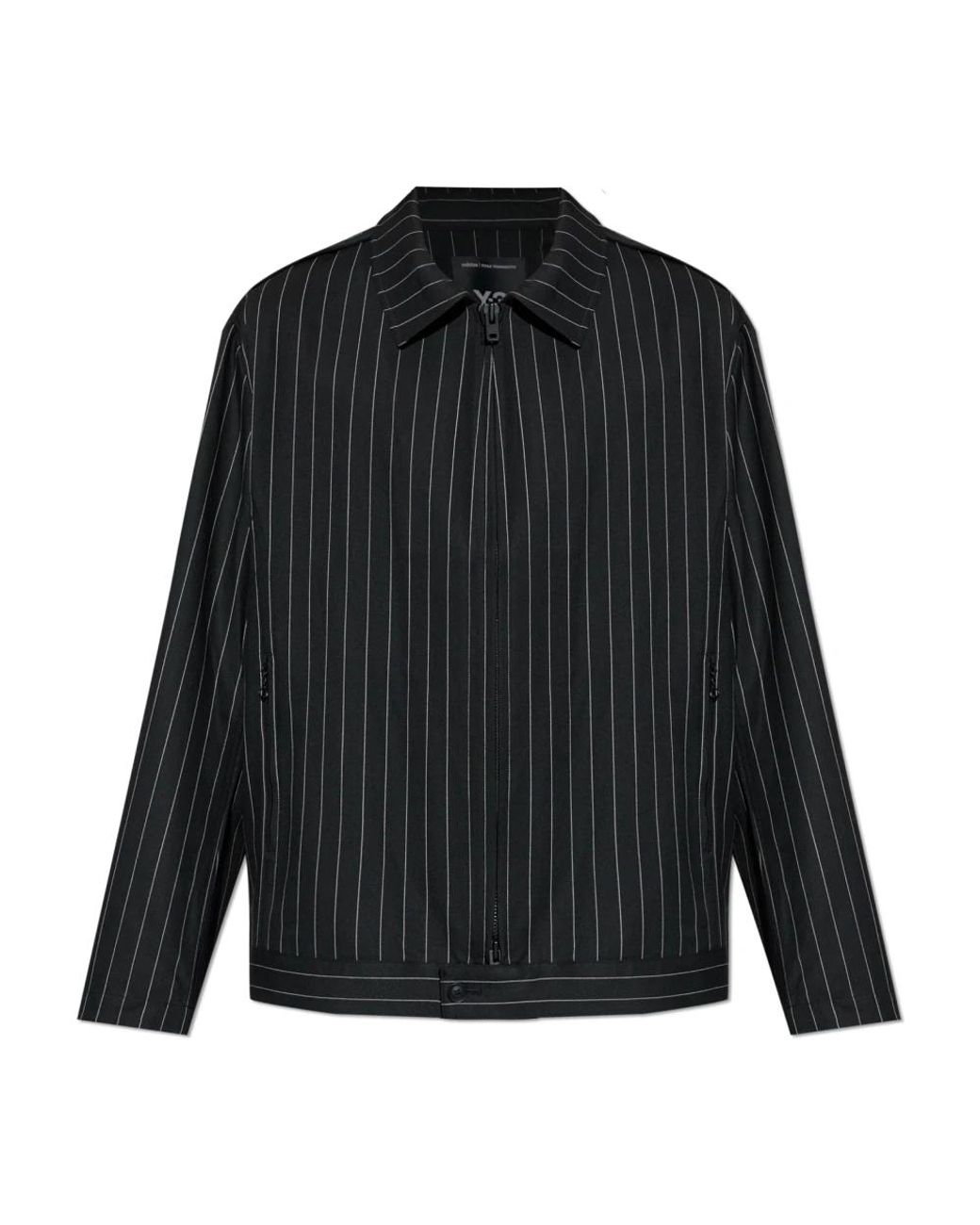 Y-3 Jassen ,Zwart ,Wol Pinstripe Jacket in het Black voor heren