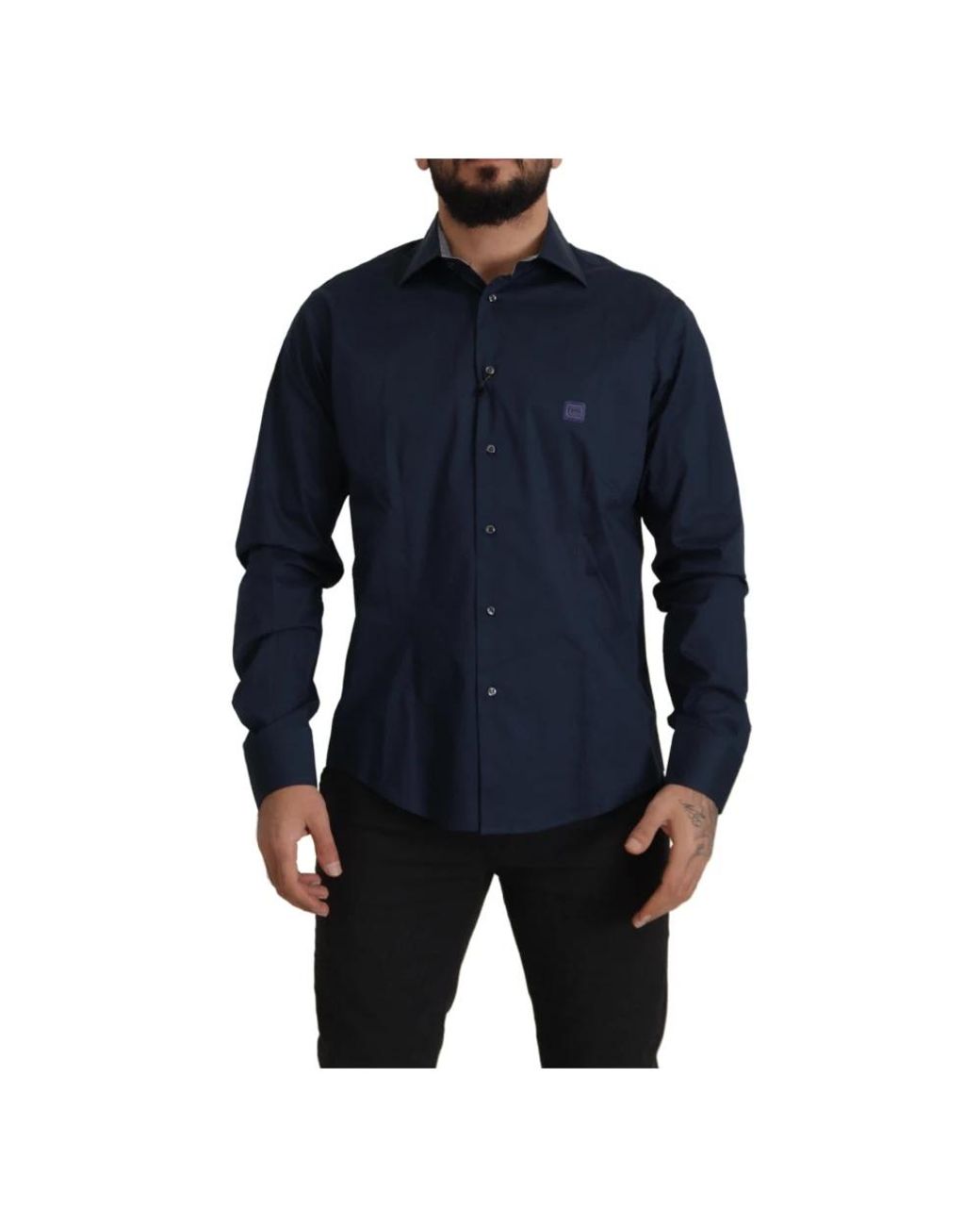 Roberto Cavalli Blue Casual Shirts for men