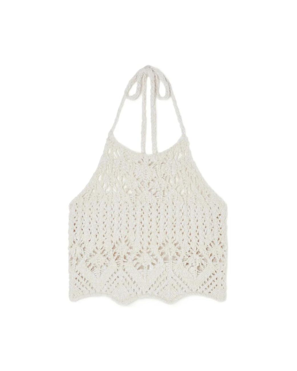 Alanui White Sleeveless Tops