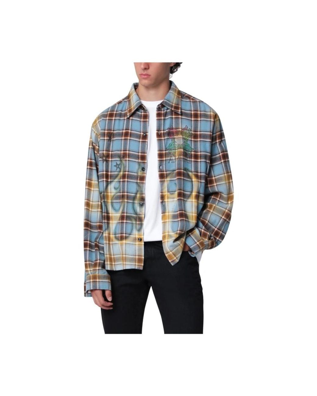 Amiri Blue Casual Shirts for men