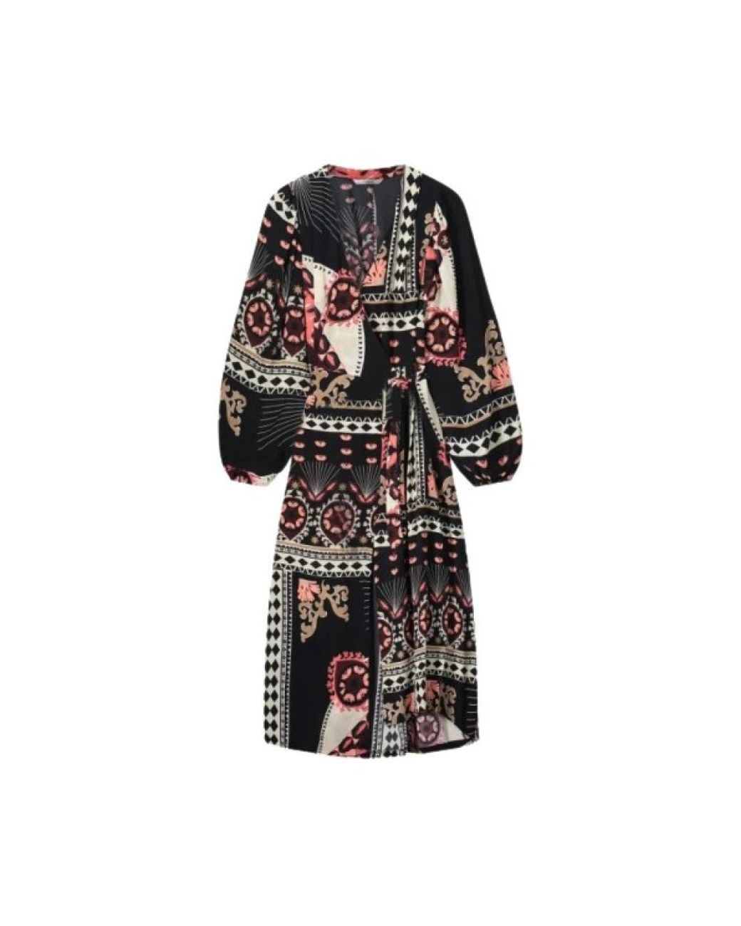 Summum Black Wrap Dresses