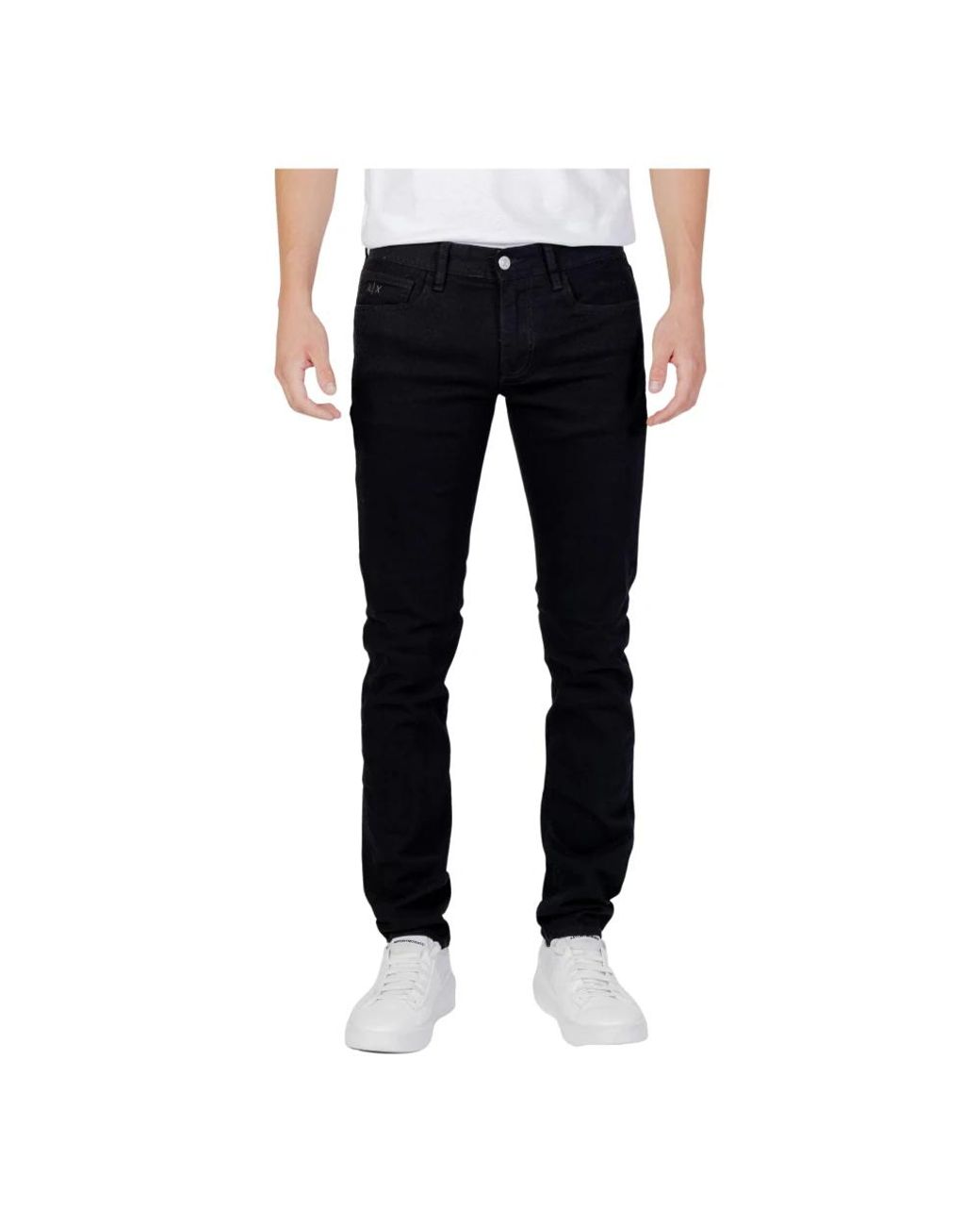 ARMANI EXCHANGE Black Slim-Fit Jeans for men