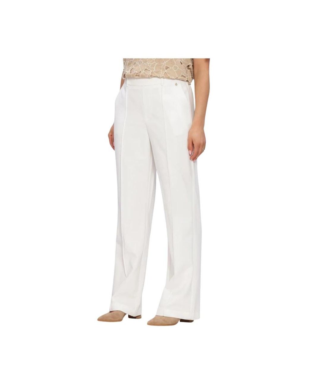 Nukus Broeken ,Wit ,Polyester Jill Pants in het White