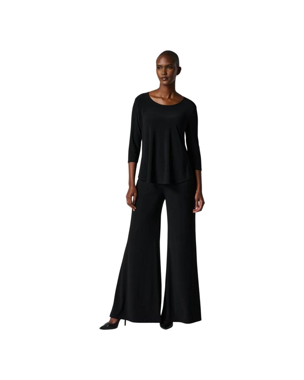 Joseph Ribkoff Black Wide Trousers