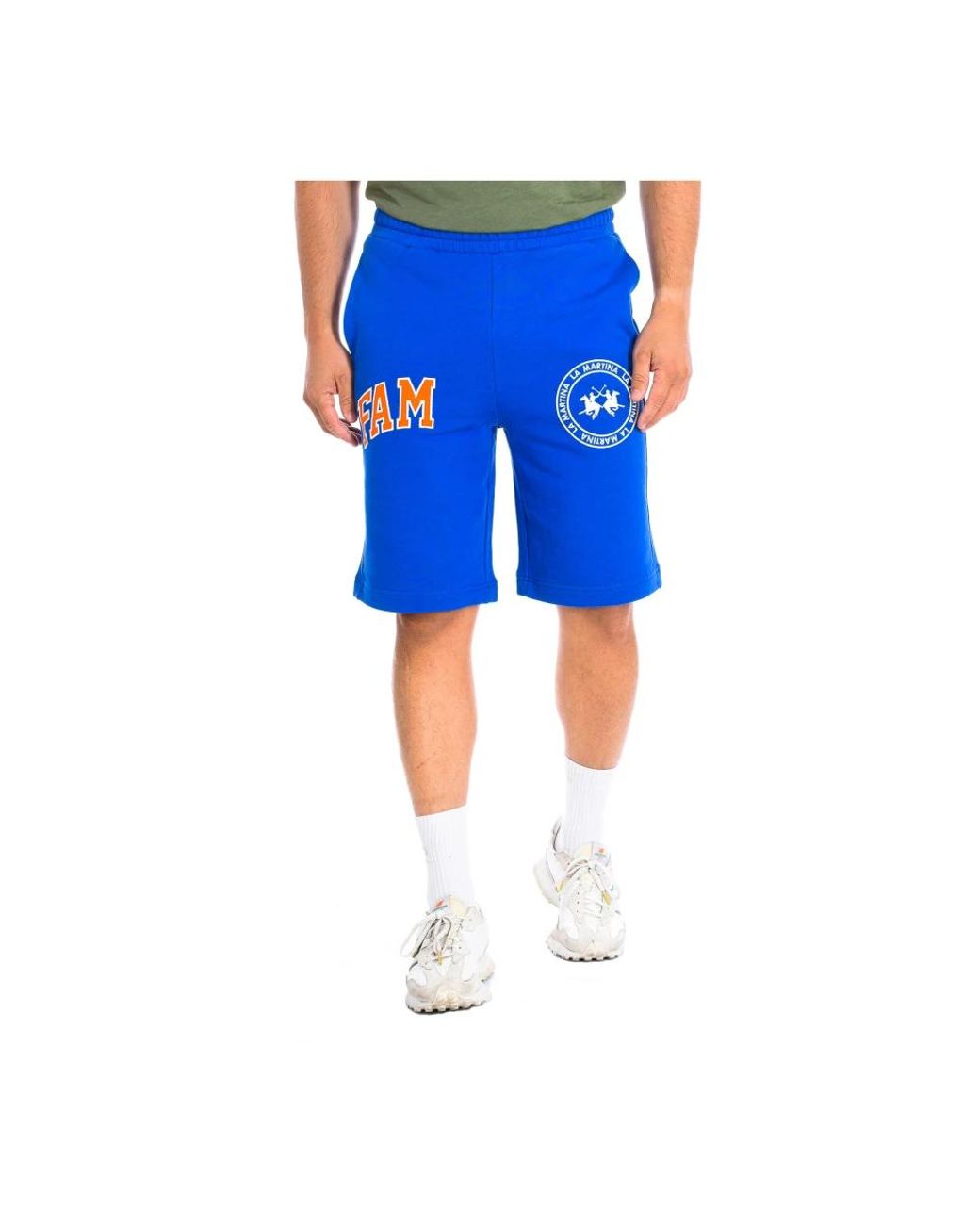La Martina Blue Casual Shorts for men