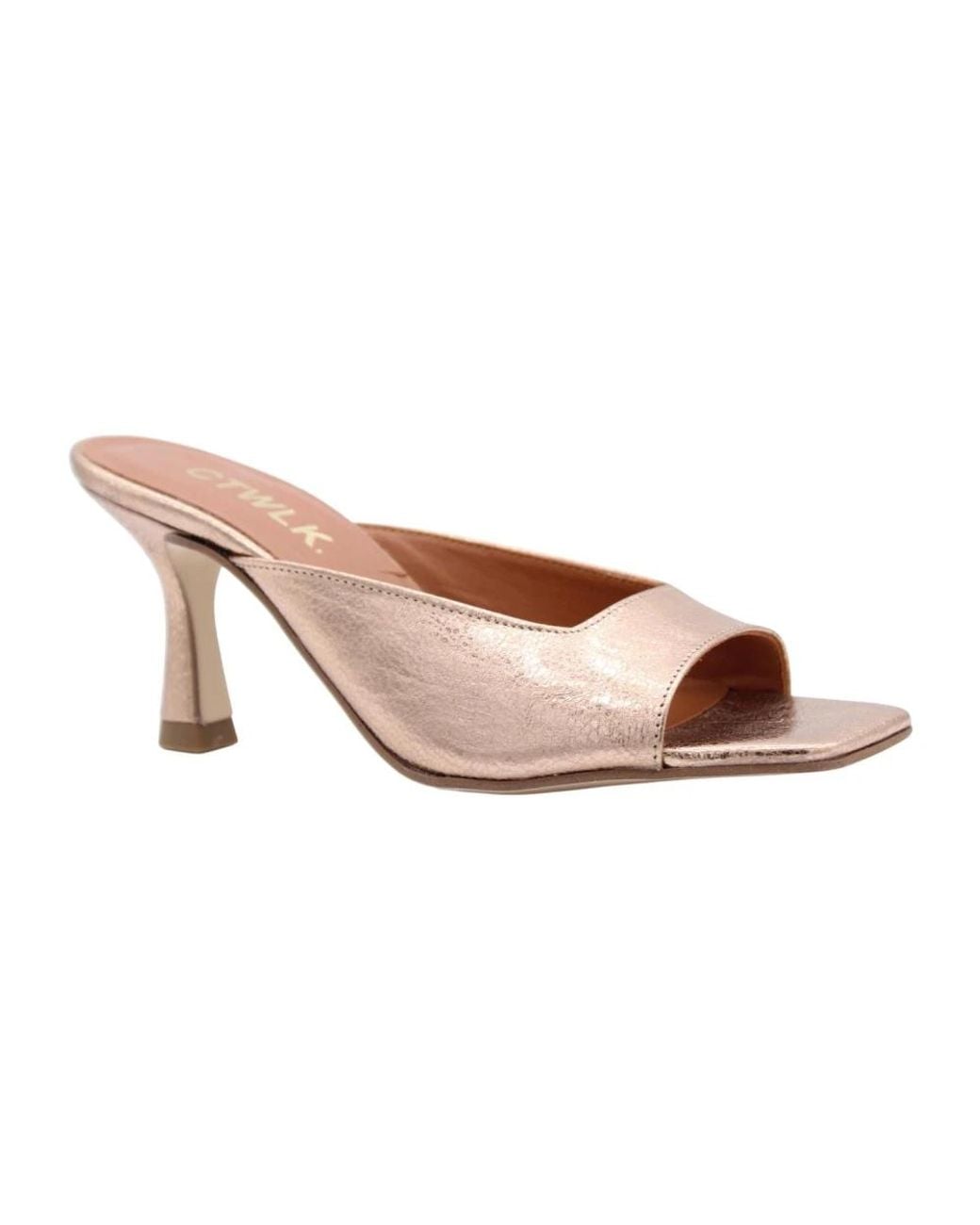 CTWLK Pink Heeled Mules