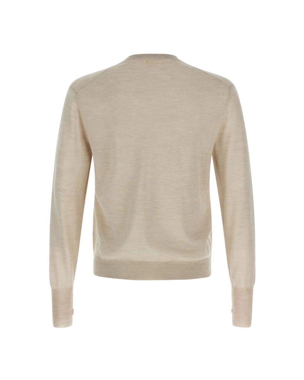 Ma'ry'ya Gray Round-Neck Knitwear for men