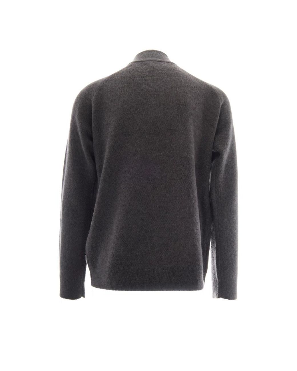 Hiking Patrol Gray Round-Neck Knitwear for men