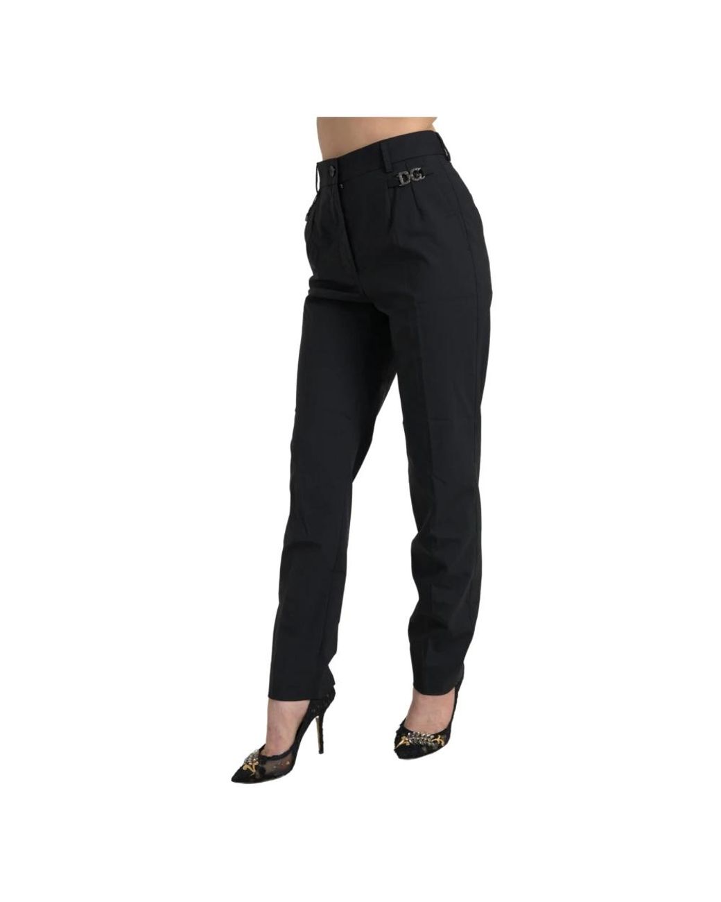 Dolce & Gabbana Black Tapered Trousers
