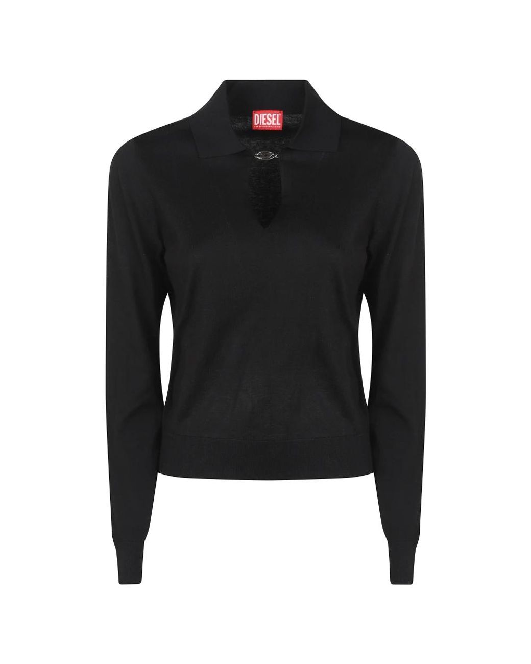 DIESEL Black Round-Neck Knitwear