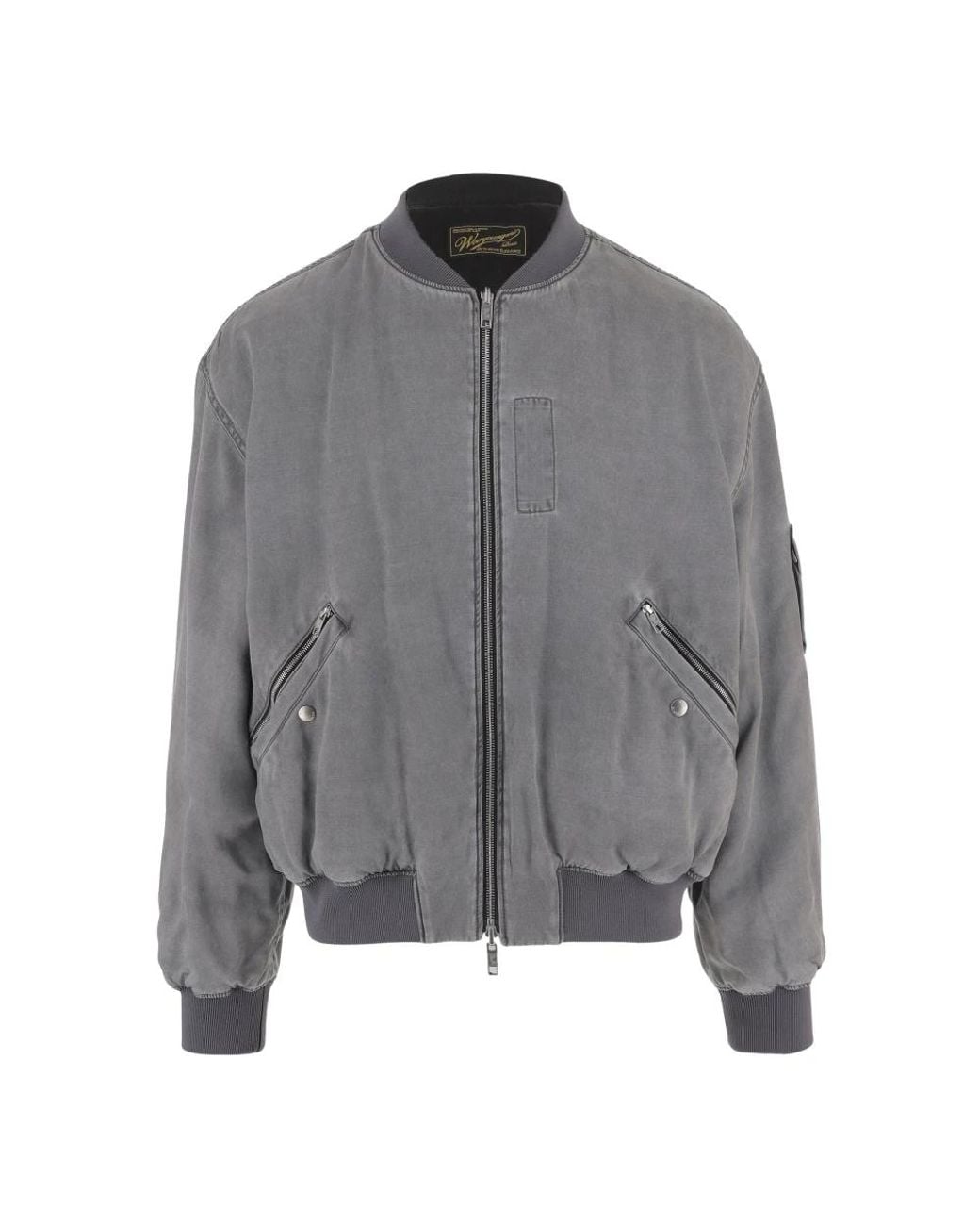 Wooyoungmi Gray Bomber Jackets for men