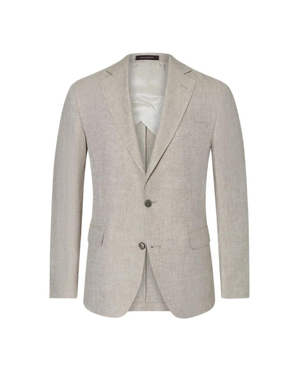 Oscar Jacobson Jassen ,Linnen Blazers in het Gray voor heren