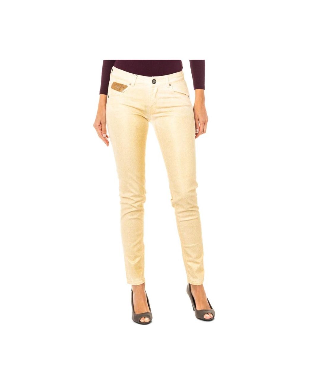 La Martina Yellow Skinny Fit Jeans