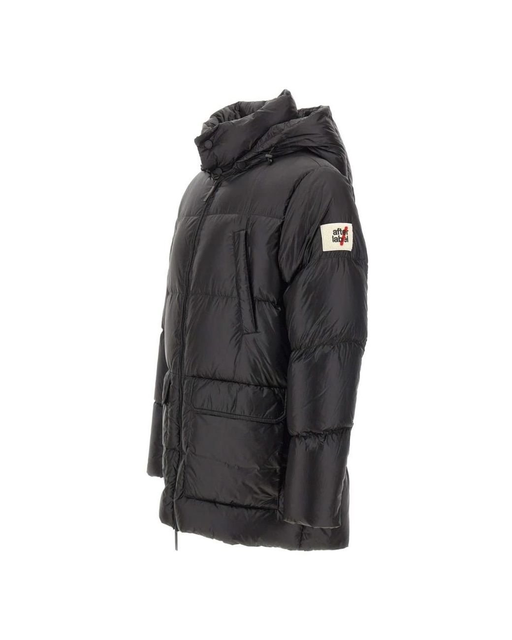 Down Jackets AFTER LABEL de hombre de color Black