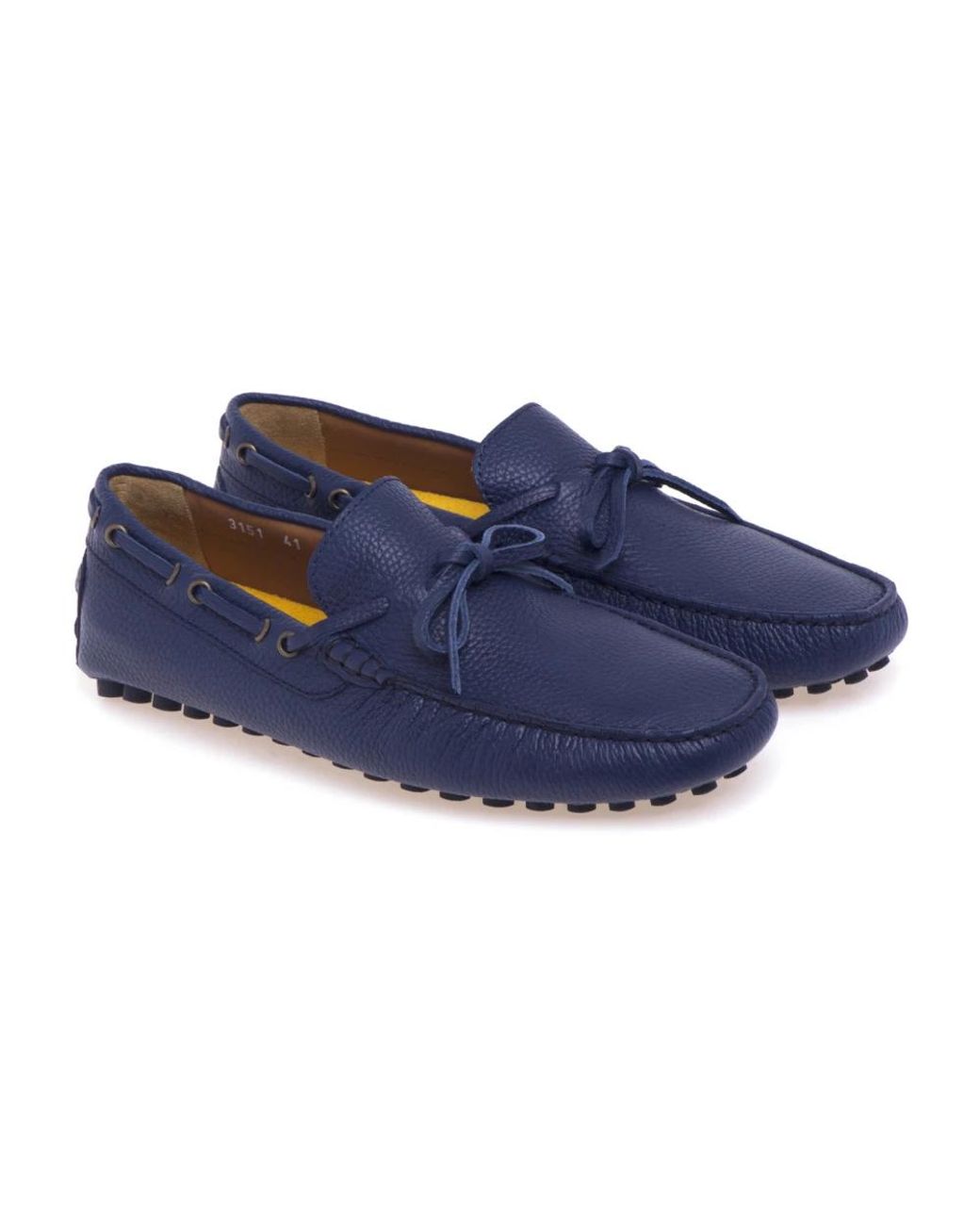 Doucal's Blue Boat Shoes for men