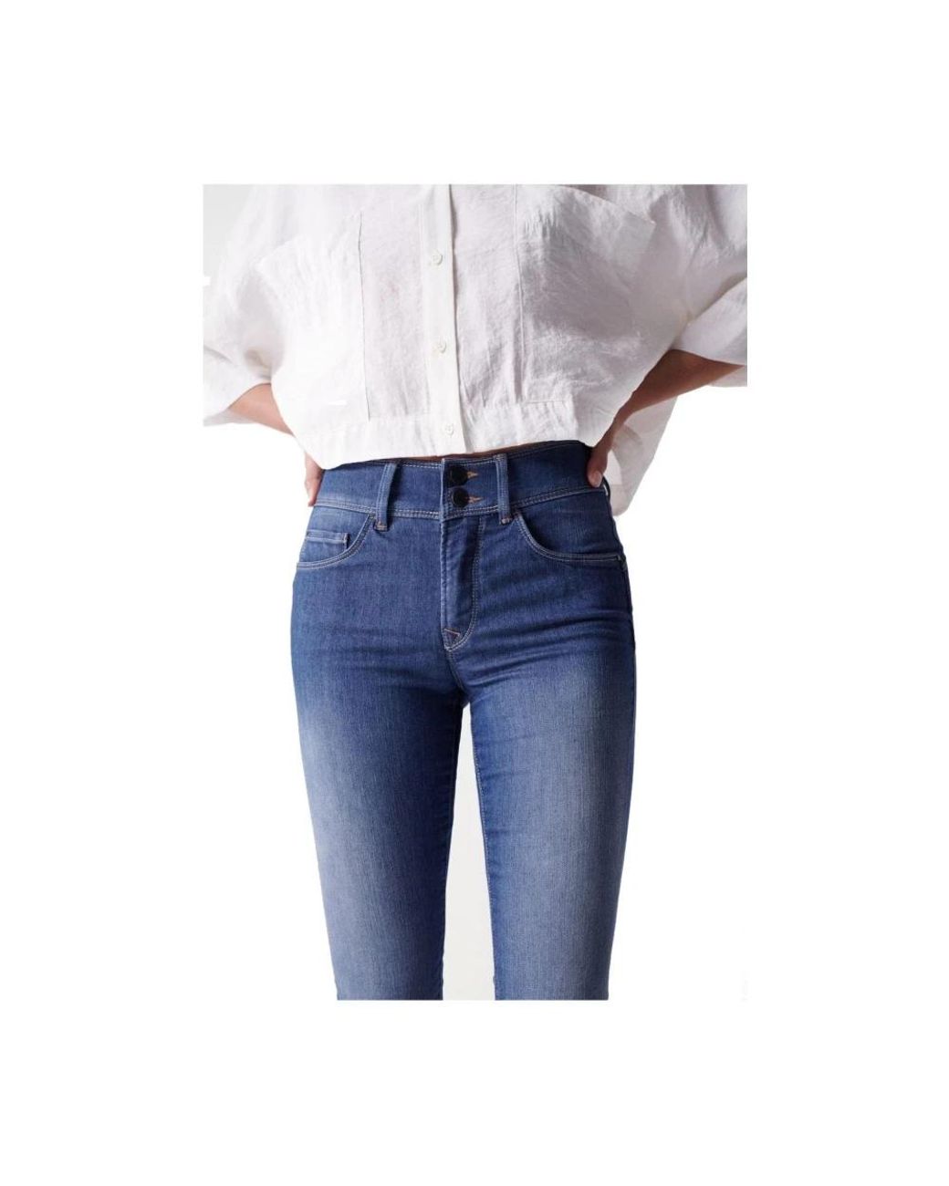 Salsa Jeans Blue Skinny Fit Jeans