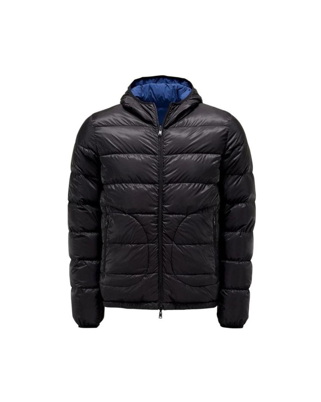 Herno Jassen ,Blauw ,Reversibele Ripstop Jagersjas in het Blue voor heren