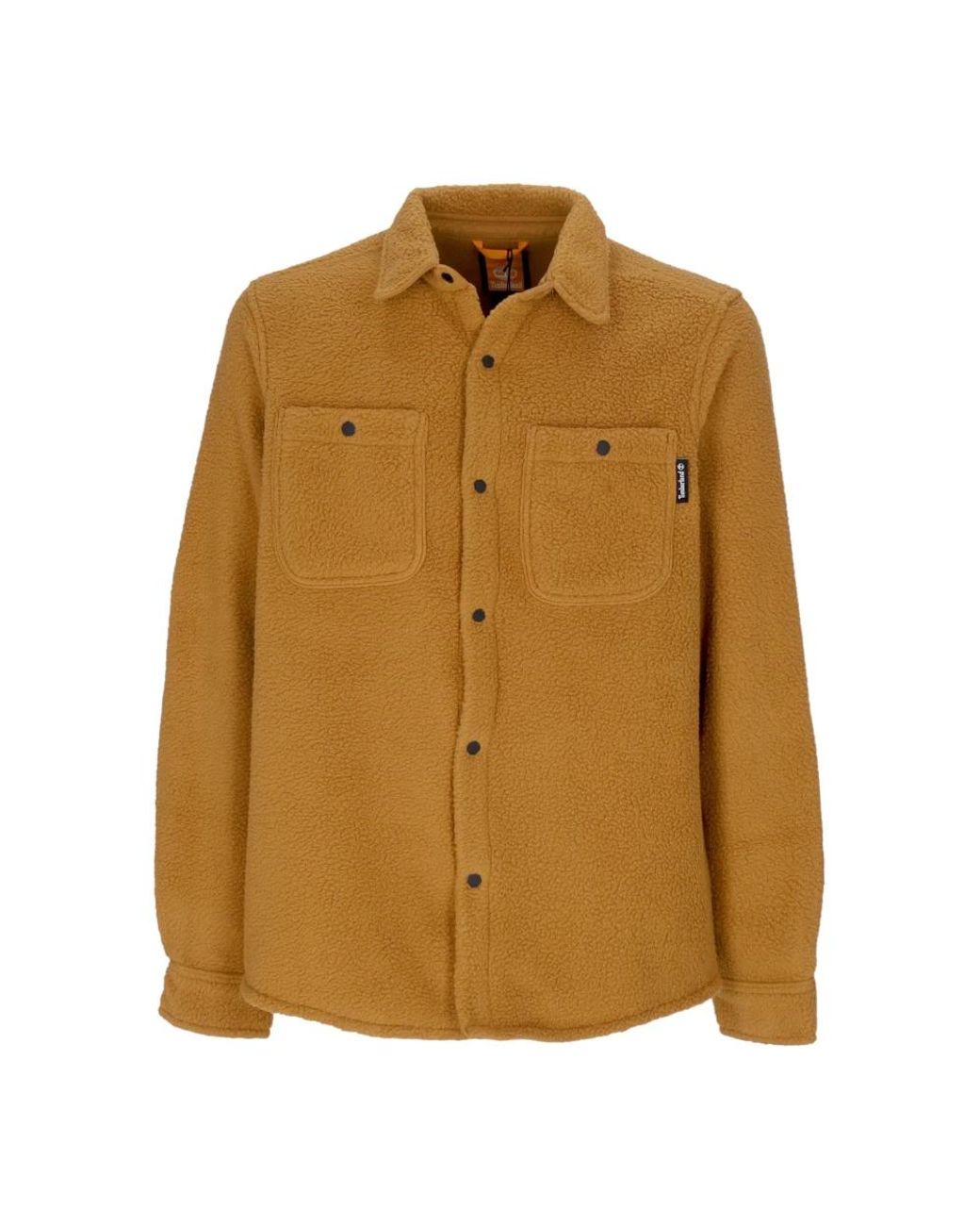 Timberland Jassen ,Bruin ,Polyester Lange Mouw Fleece Overshirt Tarwe Boot in het Brown voor heren